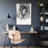 93831-230.jpg Black and White Portrait by Salvador Dali Framed Poster