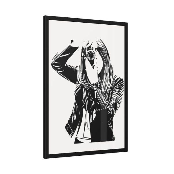 93831-233.jpg Woman Photographer Framed Poster
