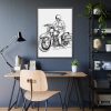 93831-238.jpg Biker Riding Motorcycle Framed Poster