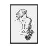 93831-240.jpg Saxophonist Framed Poster