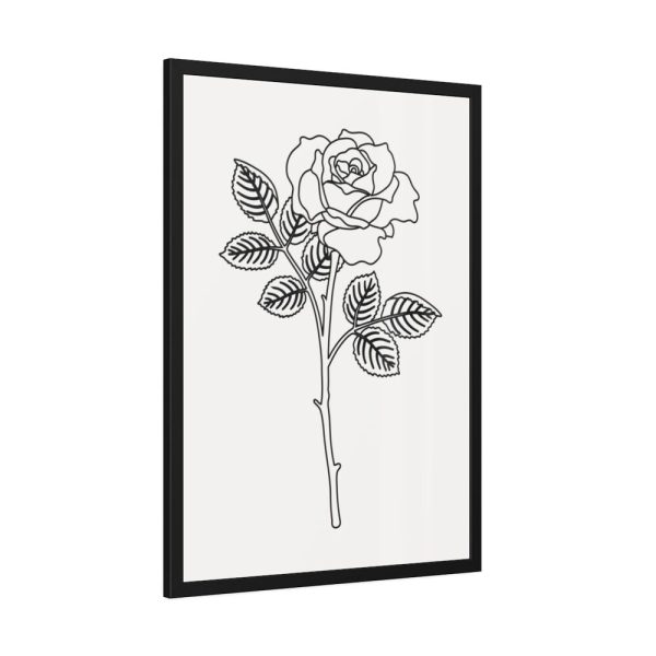 93831-253.jpg Rose Illustration Framed Poster