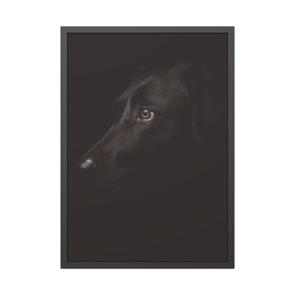 93831-276.jpg Black Labrador Retriever Dog Framed Poster