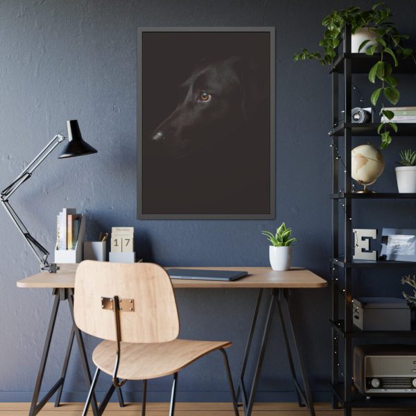 93831-278.jpg Black Labrador Retriever Dog Framed Poster