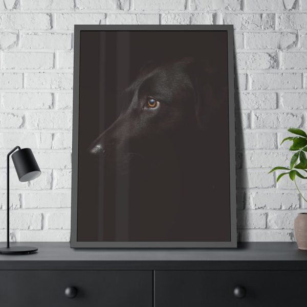 93831-279.jpg Black Labrador Retriever Dog Framed Poster