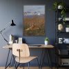 93831-310.jpg A Tiger Among Rushes In The Moonlight Framed Poster