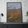 93831-311.jpg A Tiger Among Rushes In The Moonlight Framed Poster