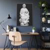 Mary Seated with Child by Michelangelo Buonarroti Framed Poster