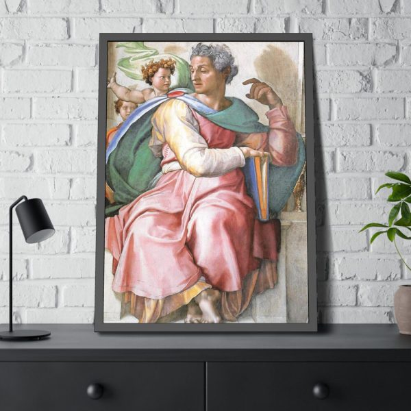 93831-351.jpg Isaiah by Michelangelo Buonarroti Framed Poster