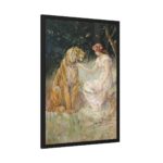 Lady and the Tiger by Frederick Stuart Church Framed Poster - Image 6