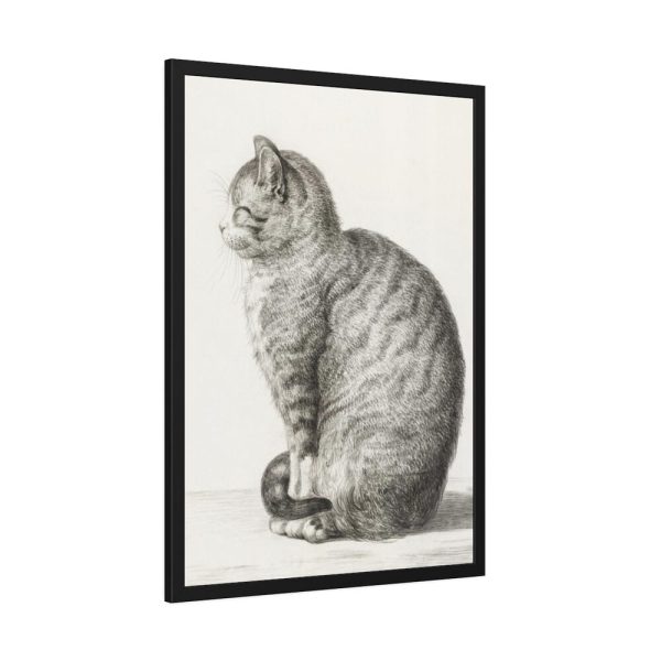 Sitting cat by Jean Bernard  Framed Poster