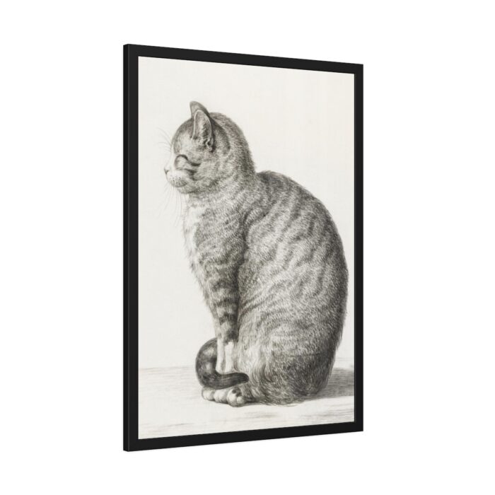 Sitting cat by Jean Bernard  Framed Poster - Image 6