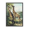 93831-380.jpg Giraffe from Johnson's Household Book of Nature by John Karst Framed Poster