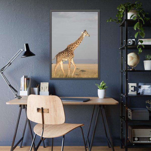 93831-386.jpg Giraffe in the Nature Framed Poster
