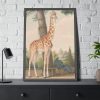 93831-399.jpg Study of the Giraffe by Nicolas Hüet Framed Poster