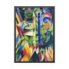 The Little Mountain Goats by Franz Marc Framed Poster