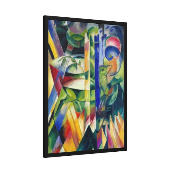 The Little Mountain Goats by Franz Marc Framed Poster