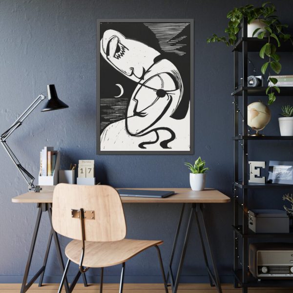93831-90.jpg The Kiss by Ernst Ludwig Kirchner Framed Poster