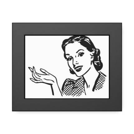 Beautiful Women in Line Art Framed Poster
