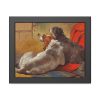 A Hound and a Bearded Collie by John Frederick Herring Framed Poster