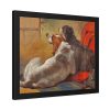 A Hound and a Bearded Collie by John Frederick Herring Framed Poster