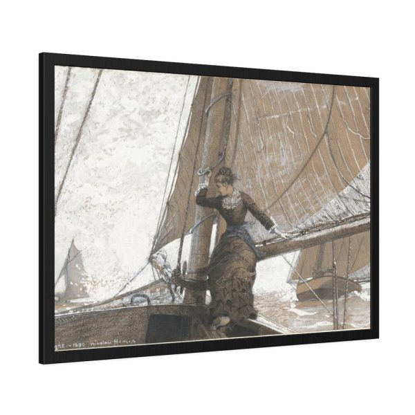 Yachting Girl by Winslow Homer Framed Poster