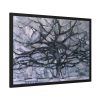 Piet Mondrian's Gray Tree Framed Poster