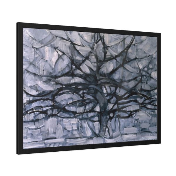 Piet Mondrian's Gray Tree Framed Poster