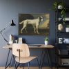 White Dog Painting By George Stubbs Framed Poster