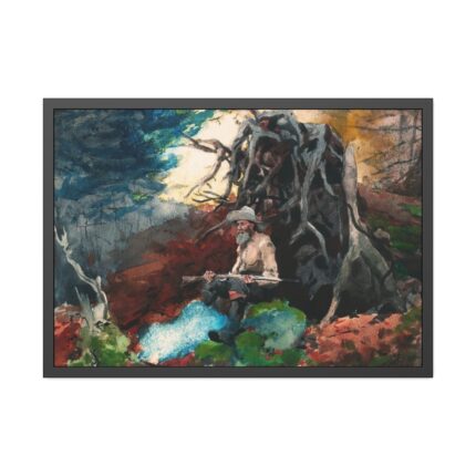 Campfire, Adirondacks by Winslow Homer Framed Poster