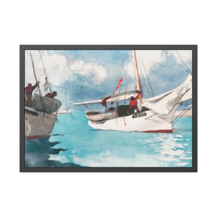 Fishing Boats, Key West by Winslow Homer Framed Poster