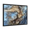 93854-241.jpg Abstract Texture in Light Brown and Blue Framed Poster