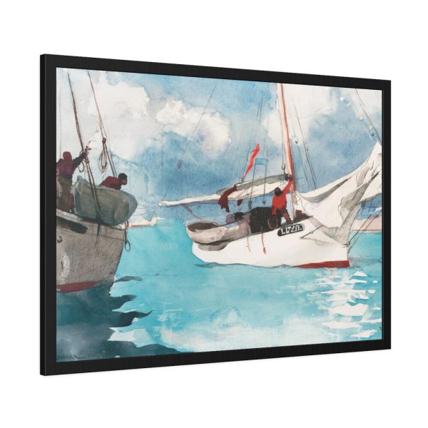 93854-25.jpg Fishing Boats, Key West by Winslow Homer Framed Poster
