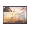 Enchanted Beach with Three Fluid Graces by Salvador Dali Framed Poster