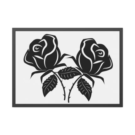 Rose Flower Drawing Framed Poster