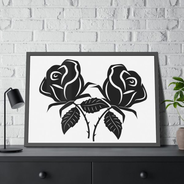 93854-271.jpg Rose Flower Drawing Framed Poster