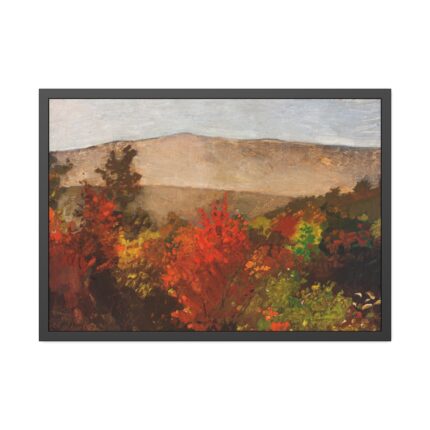 Autumn Treetops by Winslow Homer Framed Poster