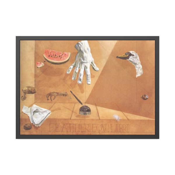 Feather Equilibrium by Salvador Dali Framed Poster