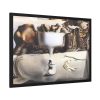 93854-321.jpg Apparition of Face and Fruit Dish on a Beach by Salvador Dali Framed Poster