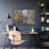 Bed and Two Bedside Tables Ferociously Attacking a Cello by Salvador Dali Framed Poster