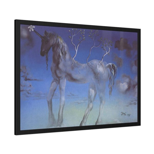 93854-349.jpg The Happy Unicorn by Salvador Dali Framed Poster