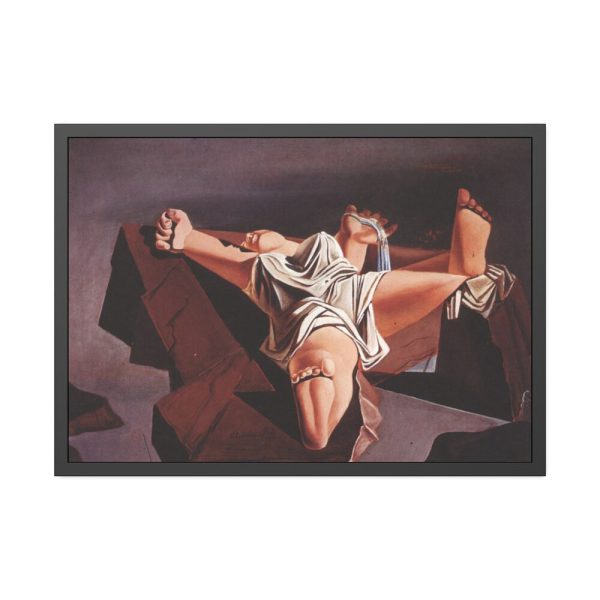 93854-352.jpg Figure on the Rocks by Salvador Dali Framed Poster