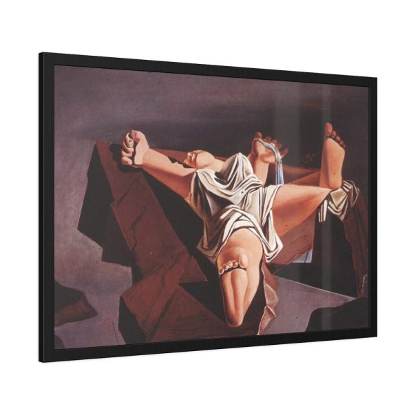 93854-353.jpg Figure on the Rocks by Salvador Dali Framed Poster