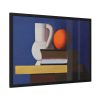 Arrangement with White Jug, Orange and Book by Vilhelm Lundstrøm Framed Poster