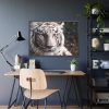 White Bengal Tiger Framed Poster