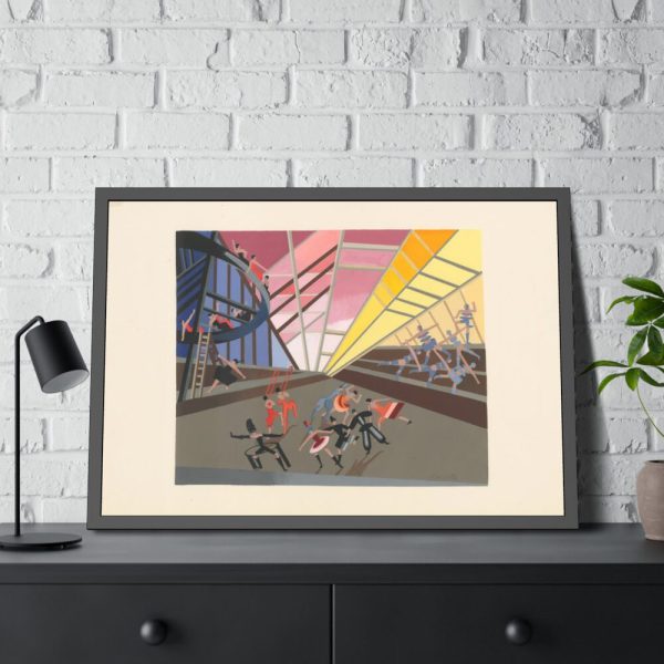 Maquettes de théatre by Alexandra Exter Framed Poster