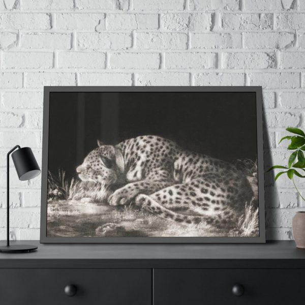 93854-415.jpg A Tyger Sleeping Cheetah by George Stubbs Framed Poster