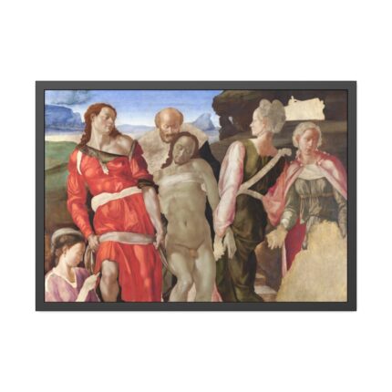 The Entombment by Michelangelo Buonarroti Framed Poster