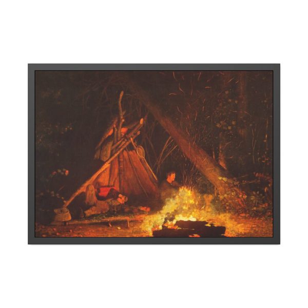 93854-44.jpg Camp Fire by Winslow Homer Framed Poster