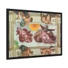 93854-441.jpg The Creation of the Sun and the Moon by Michelangelo Buonarroti Framed Poster