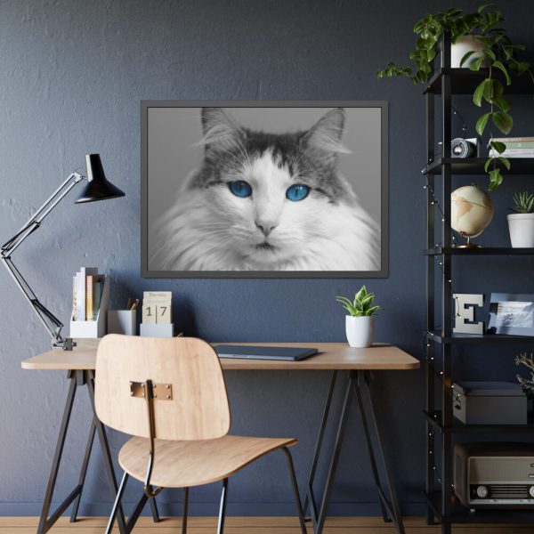 93854-450.jpg Cute Maine Coon Cat Framed Poster